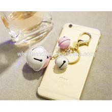 2016mixed order decorative cute innovative bell metal keychain